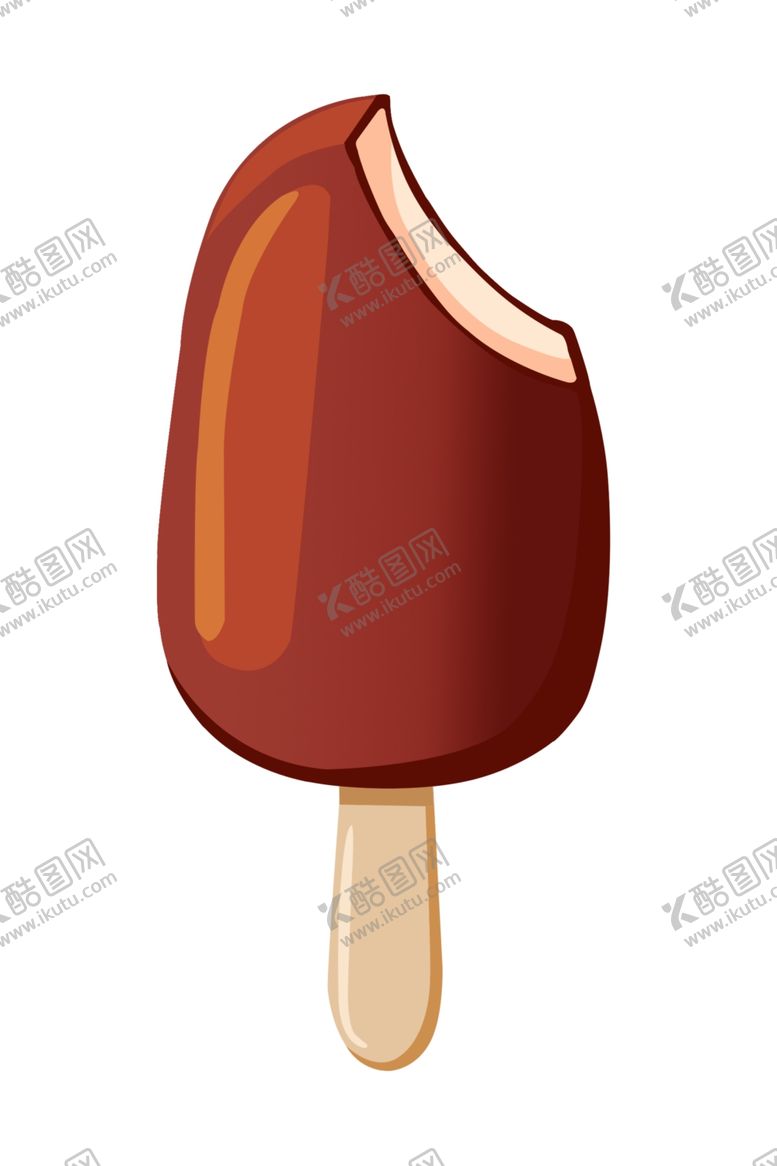 编号：60970703260901525513【酷图网】源文件下载-巧克力雪糕插画