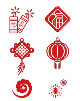 中国过年剪纸