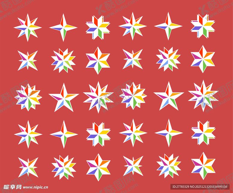编号：67346212230008571344【酷图网】源文件下载-星形图案