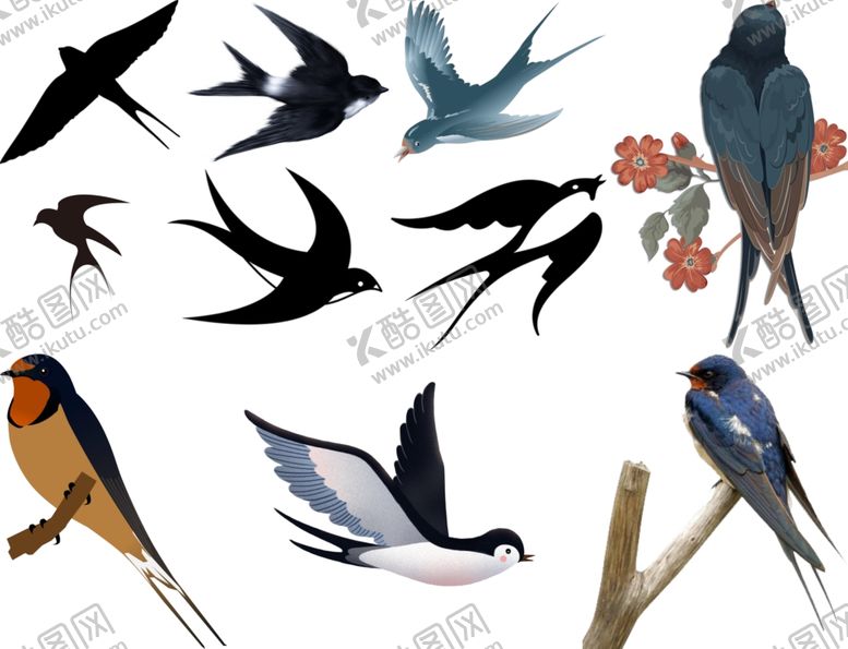 编号：39724909150817545675【酷图网】源文件下载-燕子png免扣高清素材
