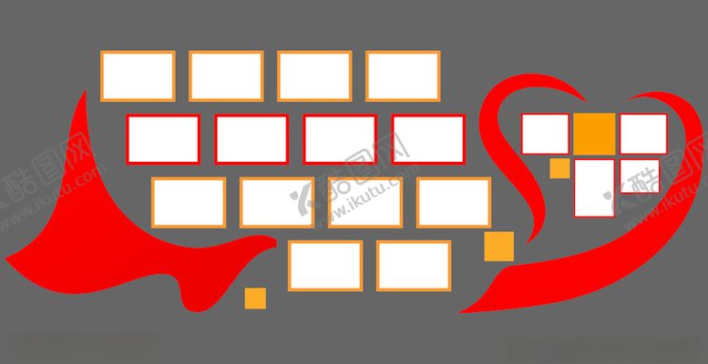 编号：36364202230125093879【酷图网】源文件下载-企业文化照片墙红色装饰