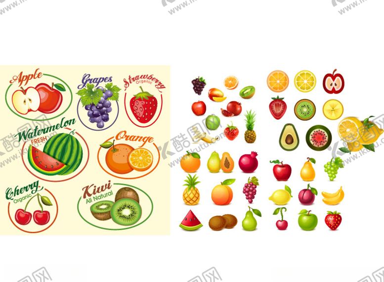 编号：21307809240516009794【酷图网】源文件下载-水果大全草梅西瓜水果拼盘