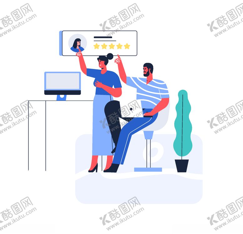 编号：19672009252322088590【酷图网】源文件下载-商务人物插画