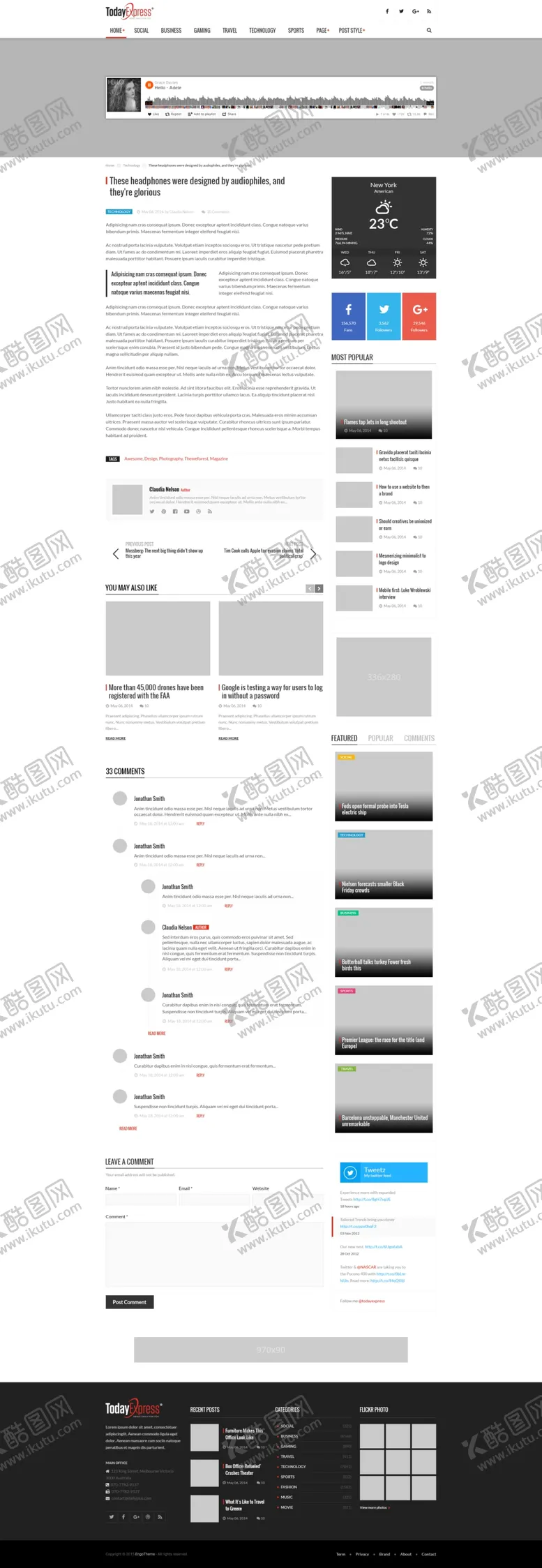 编号：26203303161128567140【酷图网】源文件下载-新闻资讯类型网站
