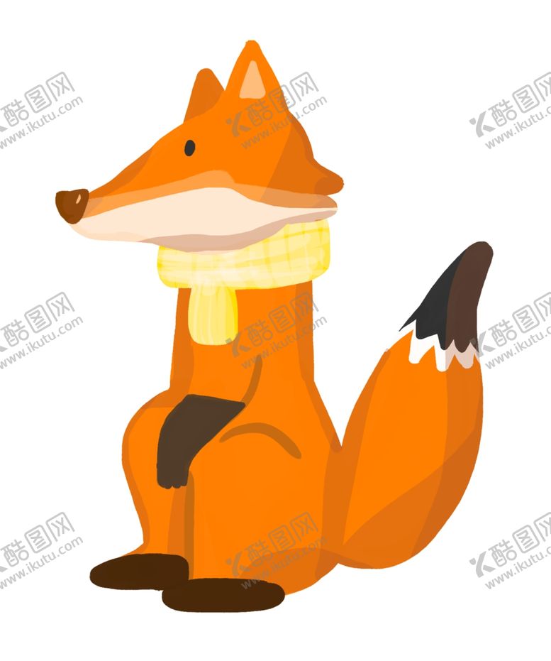 编号：59321206171120202042【酷图网】源文件下载-卡通狐狸手绘