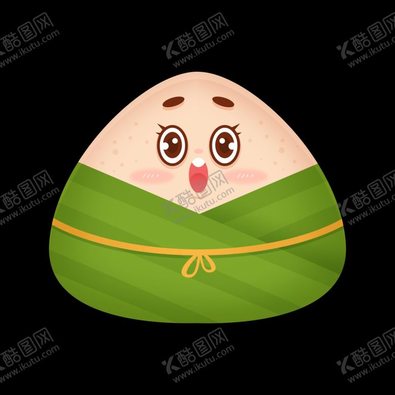 编号：77105910092352302713【酷图网】源文件下载-粽子可爱插画装饰海报素材