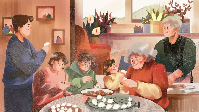 编号：35978005041800527230【酷图网】源文件下载-冬至插画海报