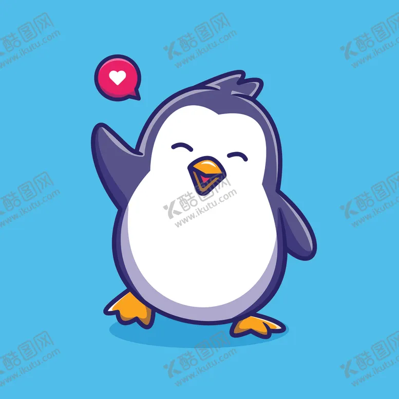 编号：83851802041448225153【酷图网】源文件下载-可爱卡通企鹅