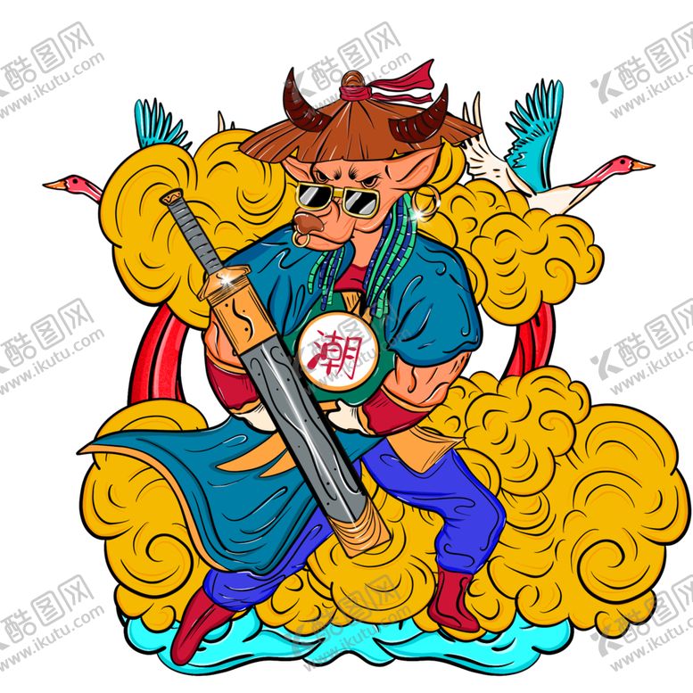 编号：38766504131407106507【酷图网】源文件下载-牛年形象