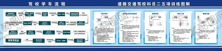 编号：32290004011853255408【酷图网】源文件下载-蓝色界面网页设计素材驾校报名