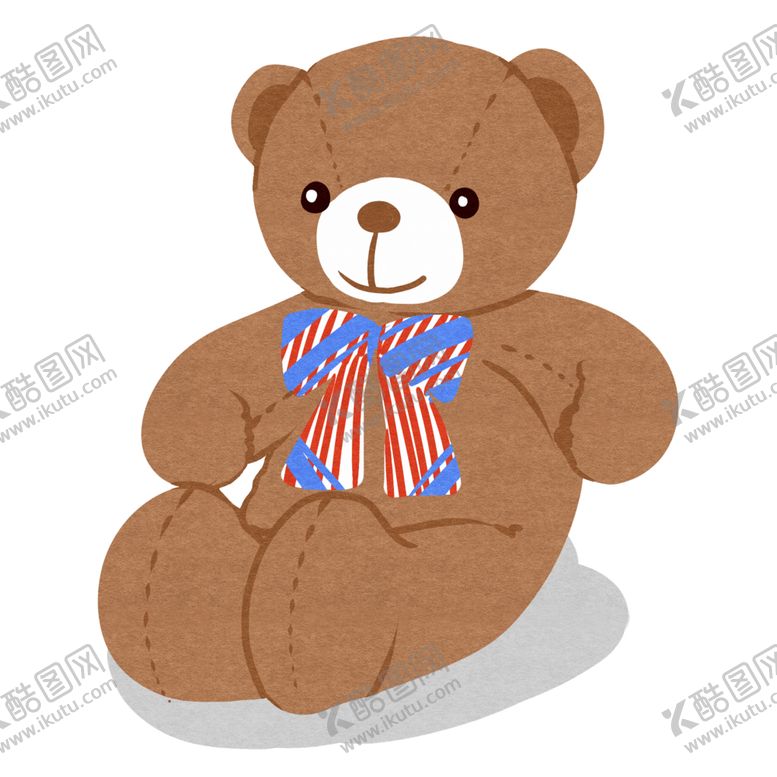 编号：81150002130805473816【酷图网】源文件下载-玩具熊 玩偶 可爱 坐姿 矢量