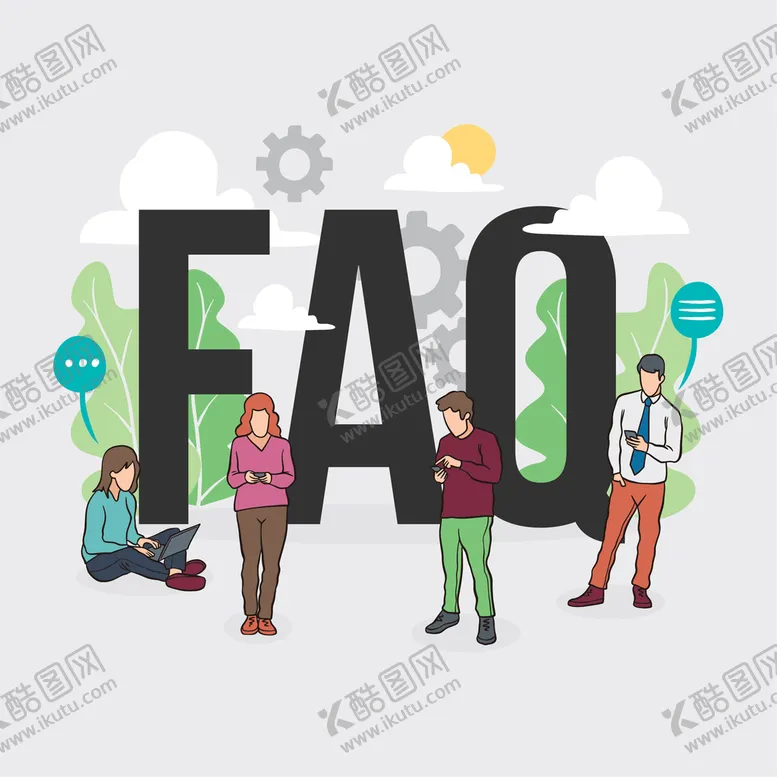 编号：74682309142129432580【酷图网】源文件下载-常见问题解答FAQ网络营销