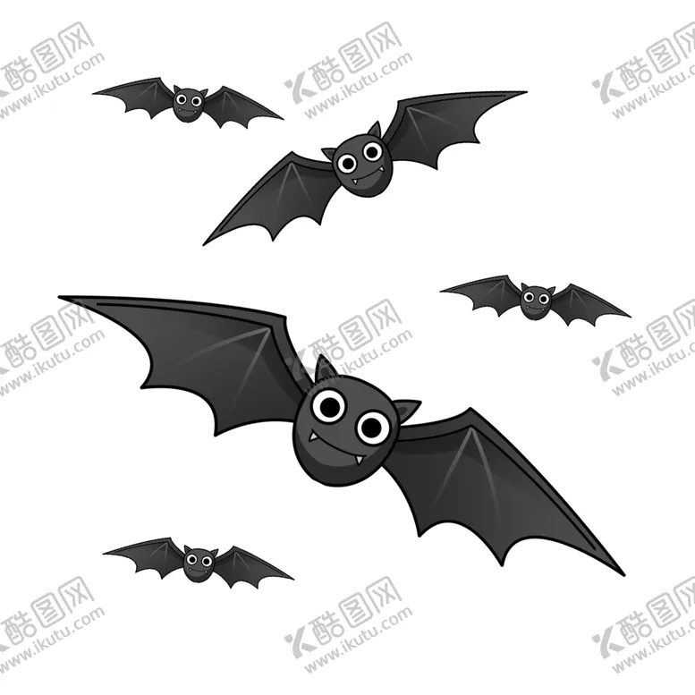 编号：80686304181025115550【酷图网】源文件下载-万圣节蝙蝠