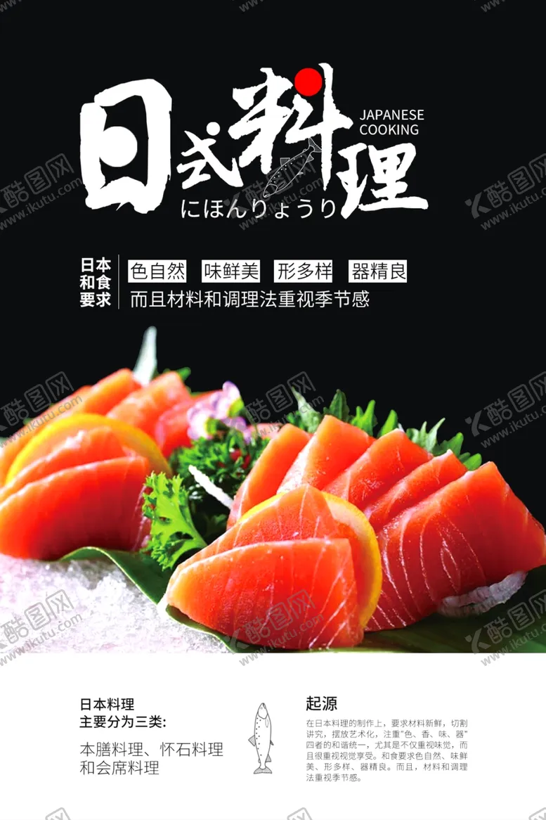 编号：18159306151040565930【酷图网】源文件下载-日式料理海报