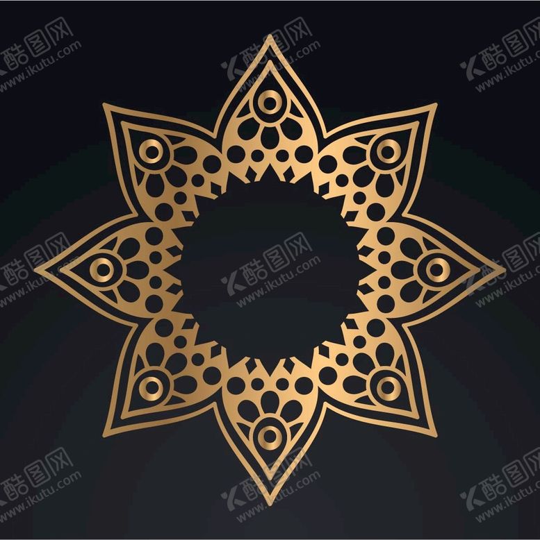 编号：45310909271559013296【酷图网】源文件下载-金色古典花纹