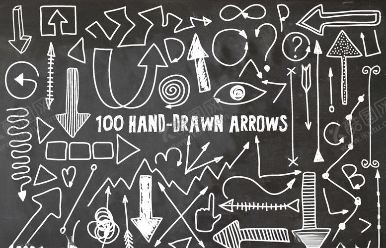 编号：10025209241608315026【酷图网】源文件下载-手绘矢量箭头