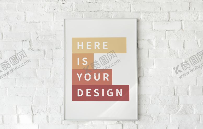 编号：85370206260922052295【酷图网】源文件下载-墙体海报样机，海报实物效果图