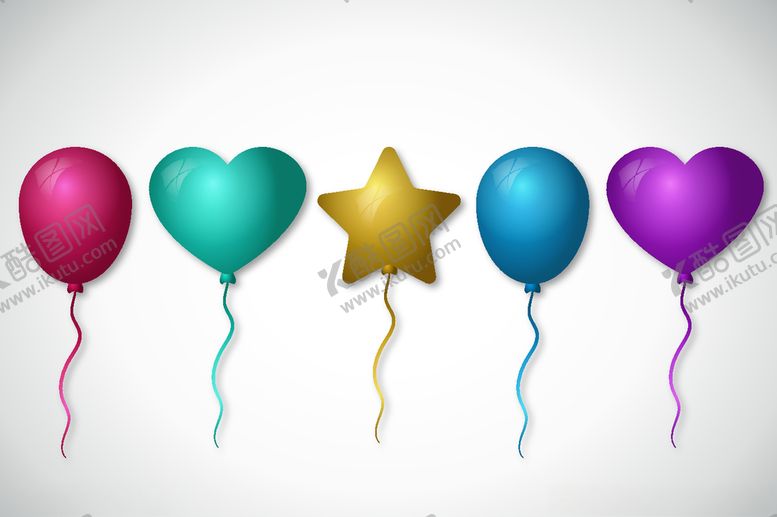 编号：96443209260843002826【酷图网】源文件下载-气球矢量图