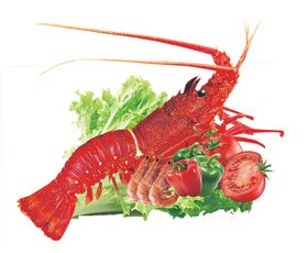 龙虾蔬菜