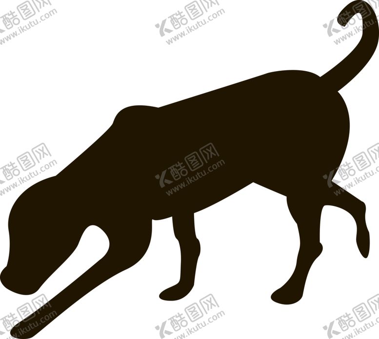 编号：49414105120100357344【酷图网】源文件下载-狗剪影