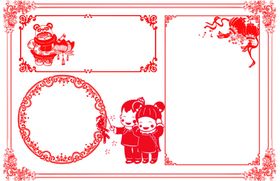 卡通边框