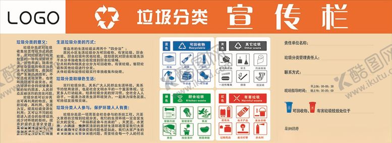 编号：76825605110023052404【酷图网】源文件下载-垃圾分类宣传栏
