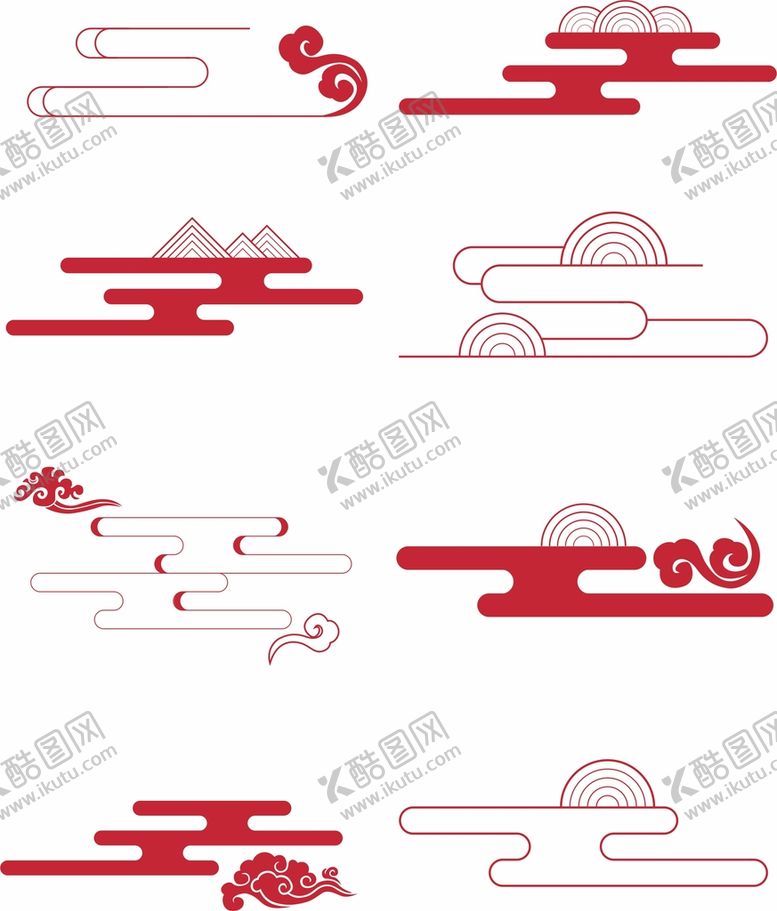 编号：87502909181317555213【酷图网】源文件下载-传统中式山纹云纹