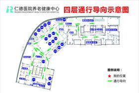 消防疏散示意图   通行导向