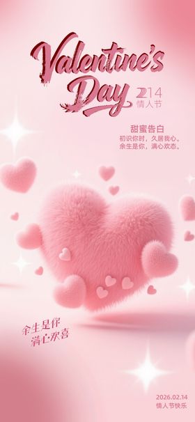 情人节浪漫情侣海报