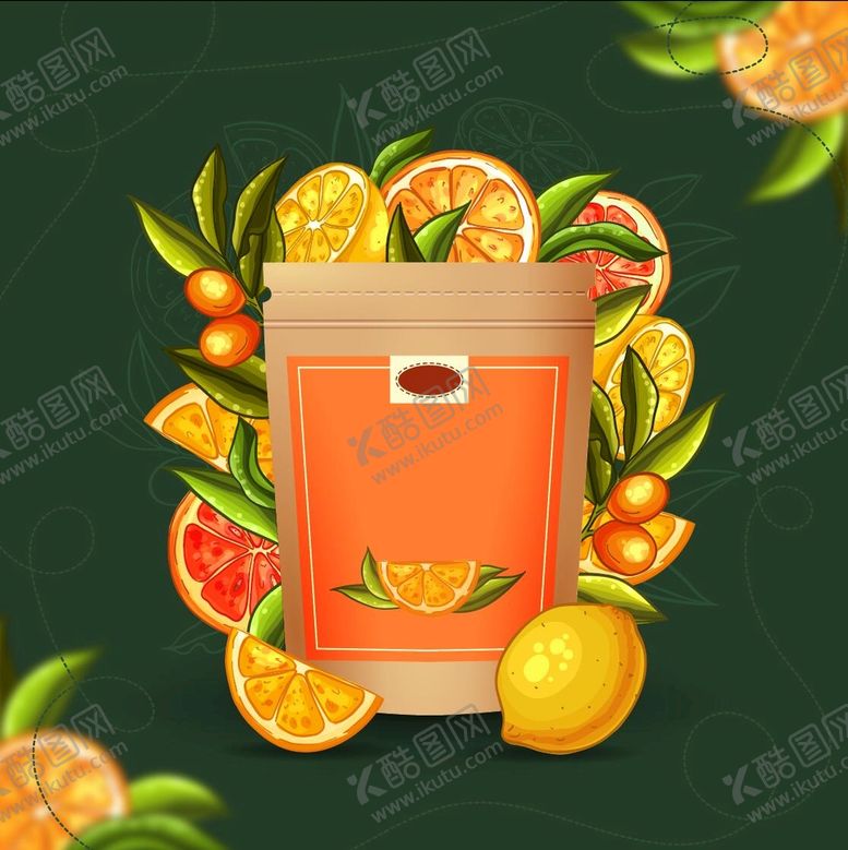 编号：11609301270717409199【酷图网】源文件下载-水果柠檬包装袋