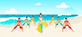 夏日海滩
