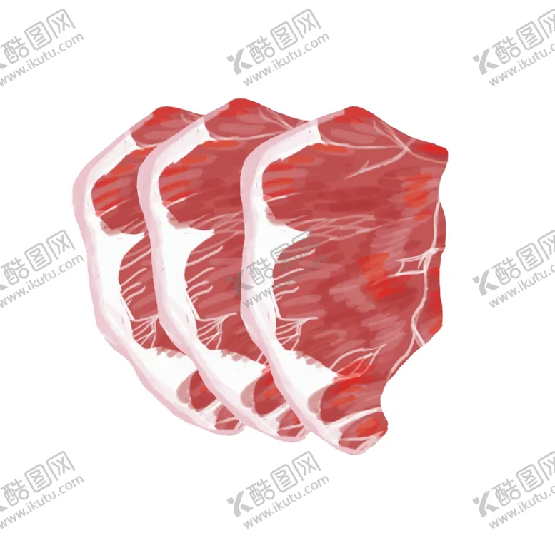 编号：43891301260735525297【酷图网】源文件下载-牛排插画图片  