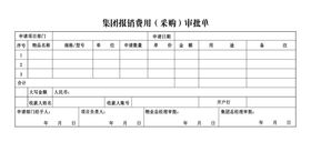 付款审批单