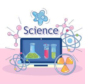 卡通化学实验器皿