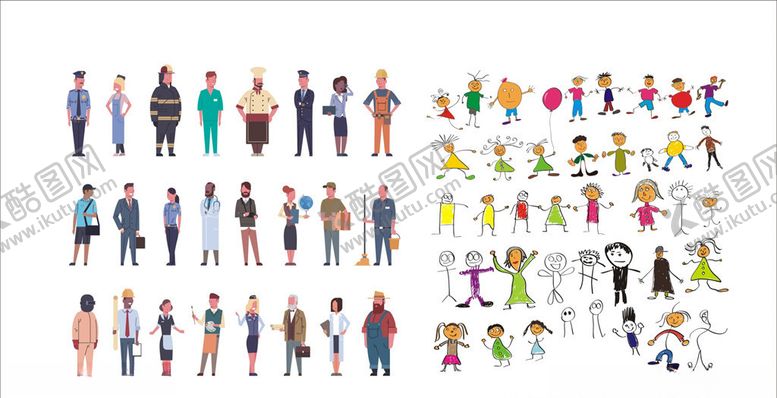 编号：77589910120039362462【酷图网】源文件下载-卡通人物动漫职业商务卡通