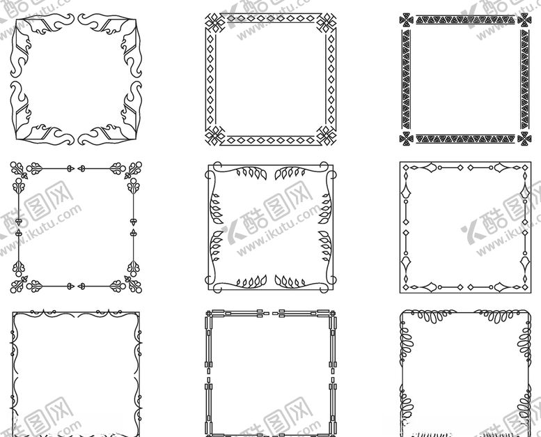 编号：69867809300336271933【酷图网】源文件下载-欧式边框