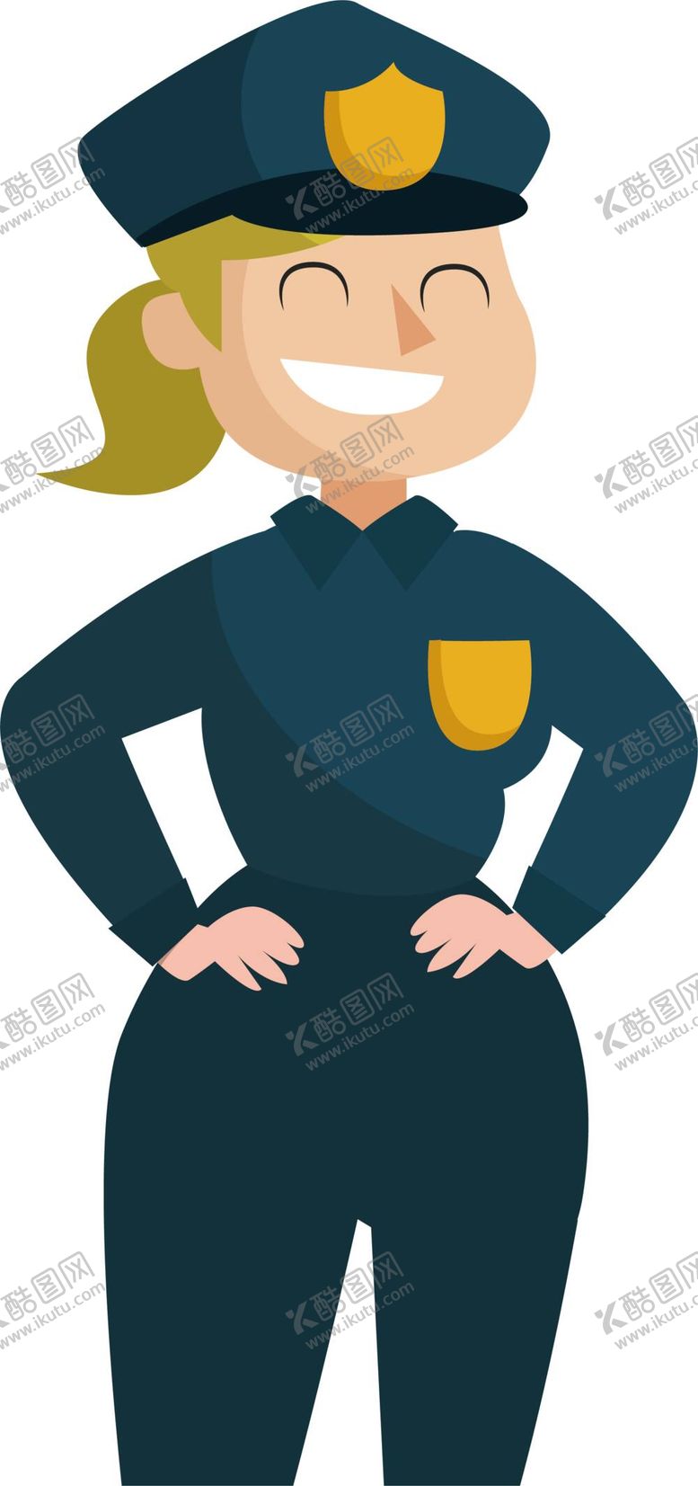 编号：60043810150940159475【酷图网】源文件下载-五一劳动节卡通人物保安