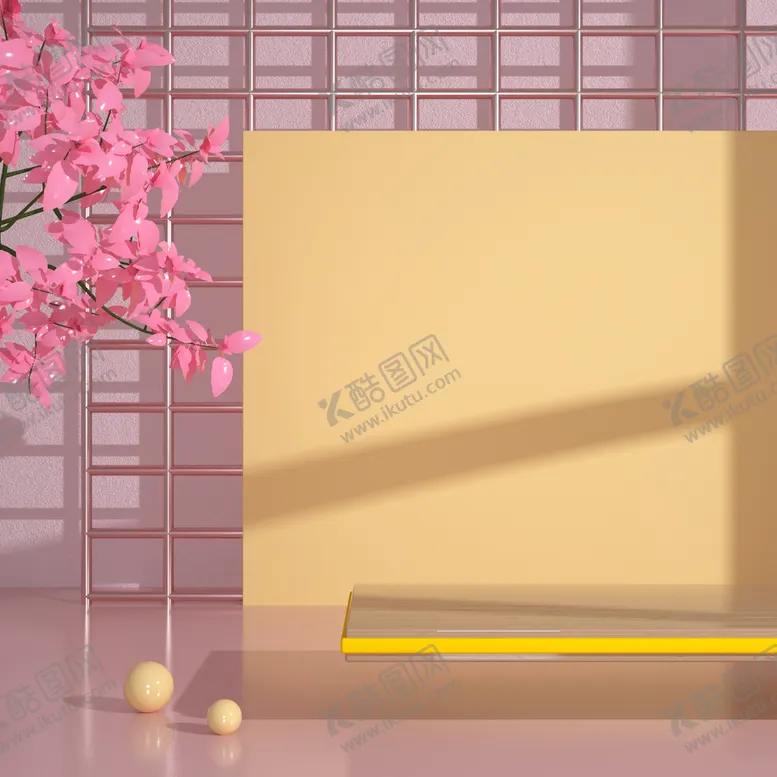 编号：76140810021029478714【酷图网】源文件下载-家居背景3d立体小清新
