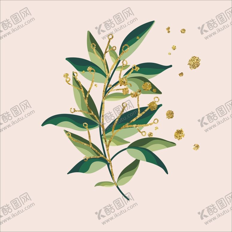 编号：41680309240700277085【酷图网】源文件下载-抽象树叶 