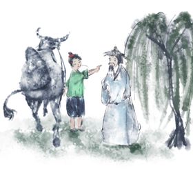 水墨海报素材毛笔画素材墨迹山刷