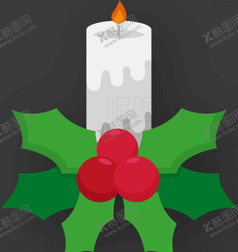 编号：53104810271001124227【酷图网】源文件下载-圣诞蜡烛