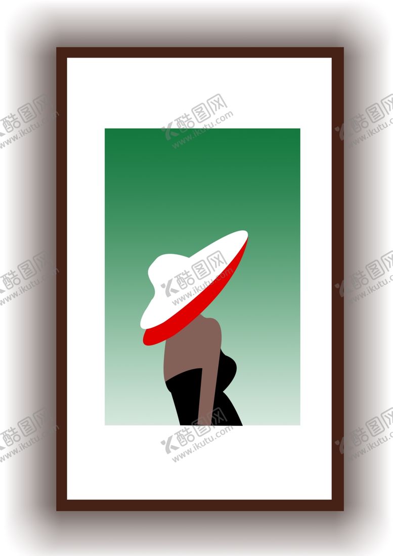 编号：11770211010242102004【酷图网】源文件下载-戴帽子的女士