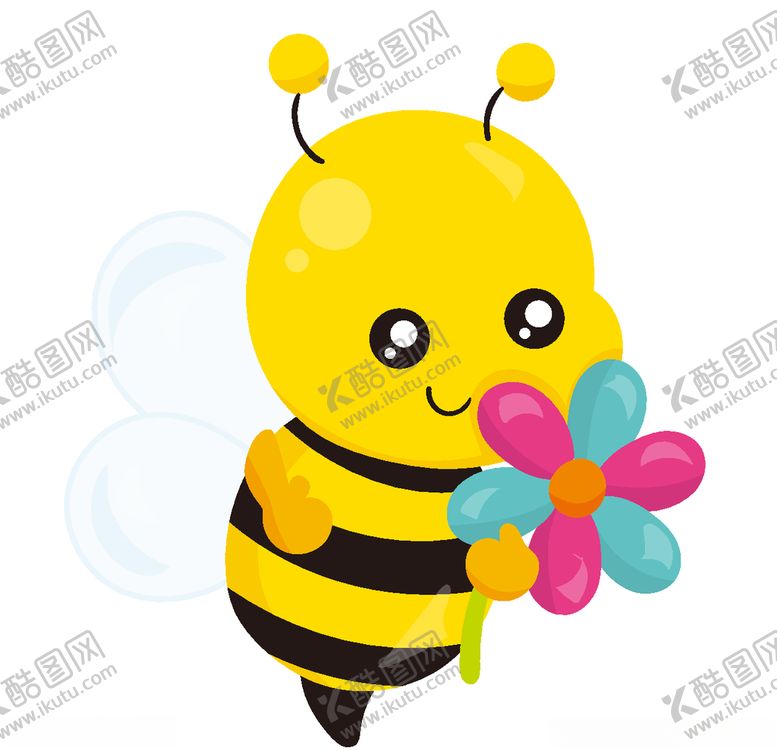 编号：80739507092214295845【酷图网】源文件下载-蜜蜂手绘矢量卡通素材