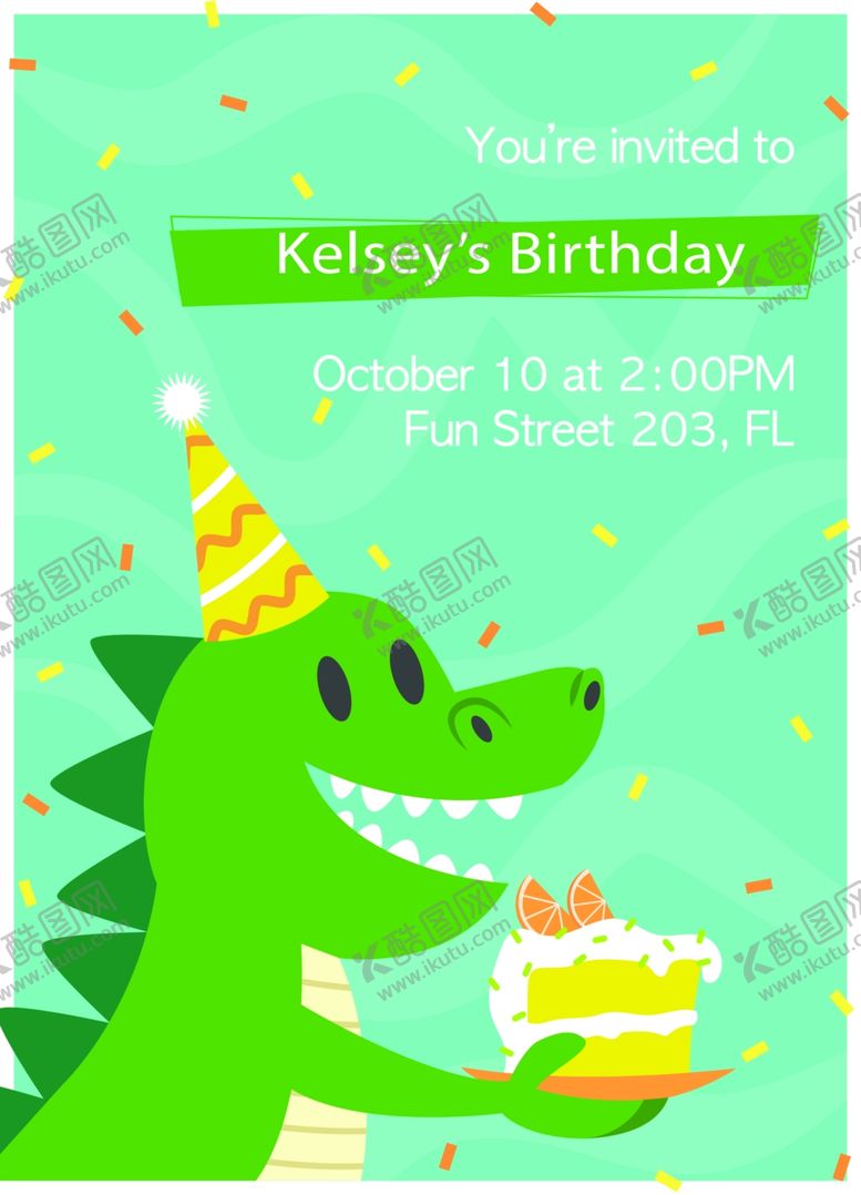 编号：46315909281733053228【酷图网】源文件下载-生日邀请函