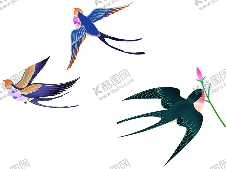 编号：92109911301421586800【酷图网】源文件下载-燕子 喜鹊