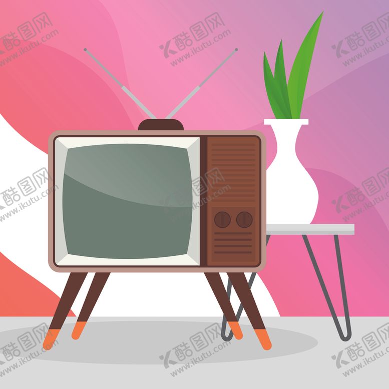 编号：56364409250100288081【酷图网】源文件下载-老式电视机