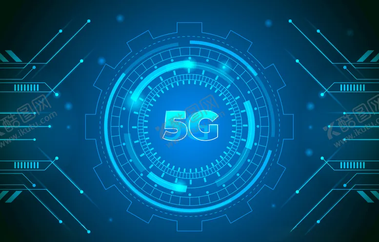 编号：50105110021314549726【酷图网】源文件下载-5G蓝色科技背景