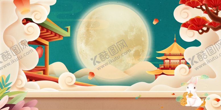 编号：69938311020029189233【酷图网】源文件下载-中秋月夜古风美景