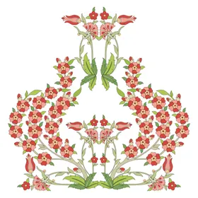 水彩花卉手绘插画矢量