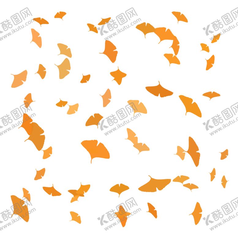 编号：13738709130341548168【酷图网】源文件下载-秋天银杏叶